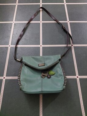 Chala Mint Green Crossbody with Brown Adjustable Strap